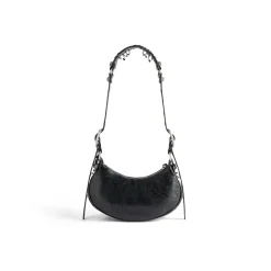 Borsetta A Tracolla Le Cagole Xs Bag Traforata  da Donna in Nero