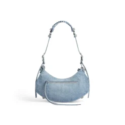 Borsetta A Tracolla Le Cagole In Denim E Strass da Donna in Blu