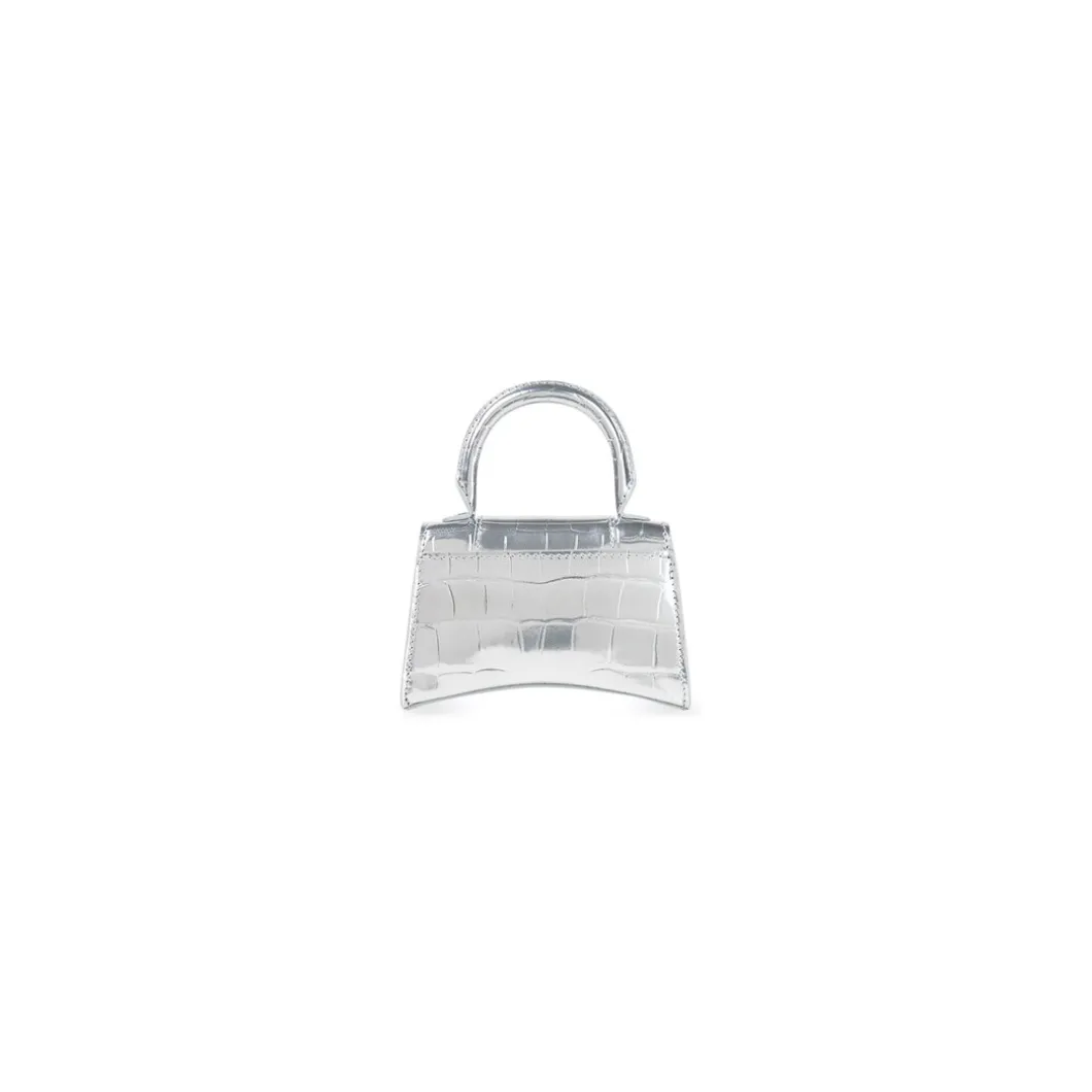 Borsetta Hourglass Mini da Donna in Argento