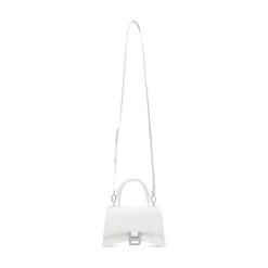 Borsetta Hourglass Xs Con Lavorazione Coccodrillo da Donna in Bianco