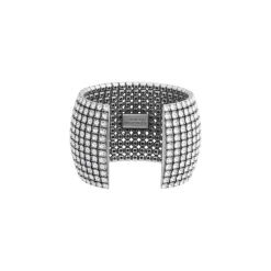Bracciale Rigido Glam da Donna in Argento Anticato