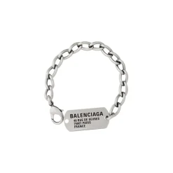 Bracciale Tags da Uomo in Argento Anticato