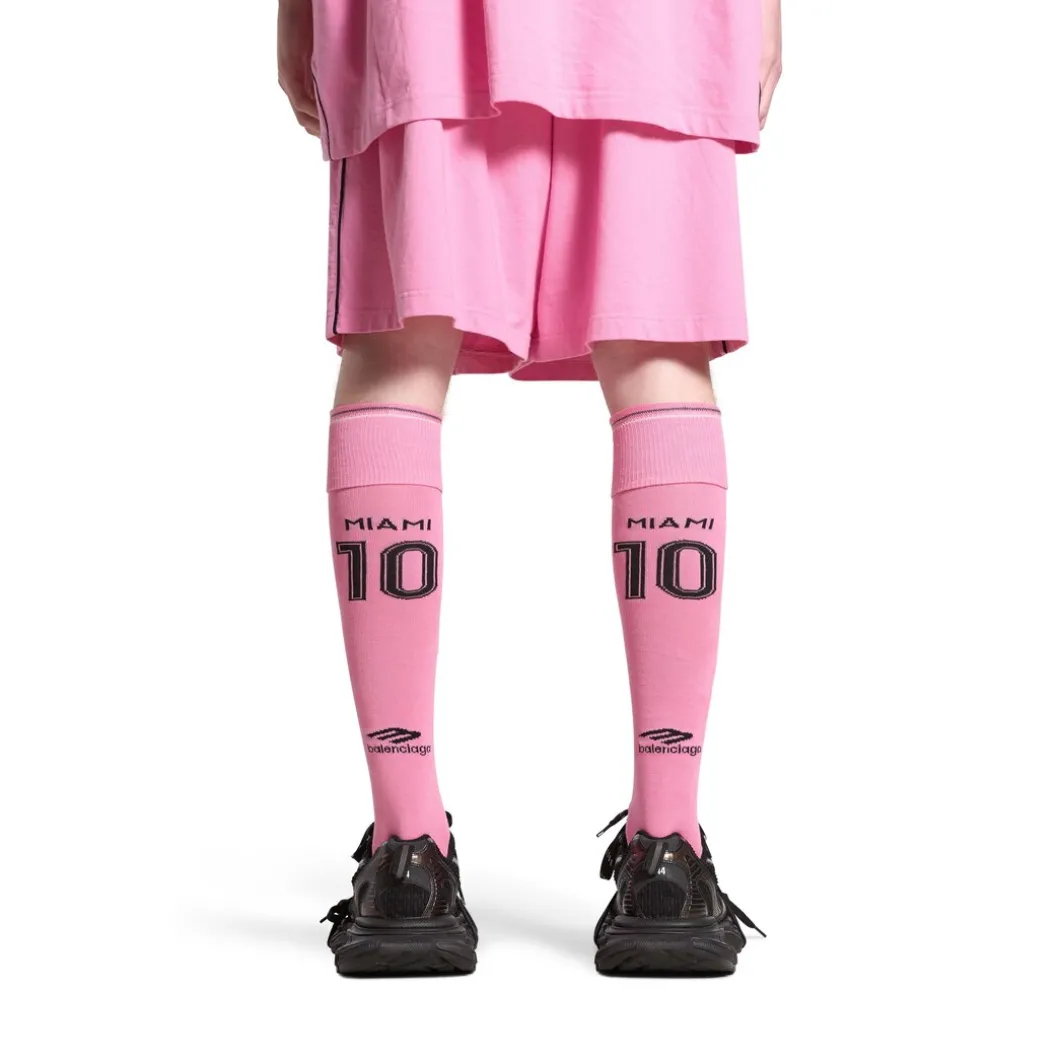 Calze Alte Miami Soccer in Rosa