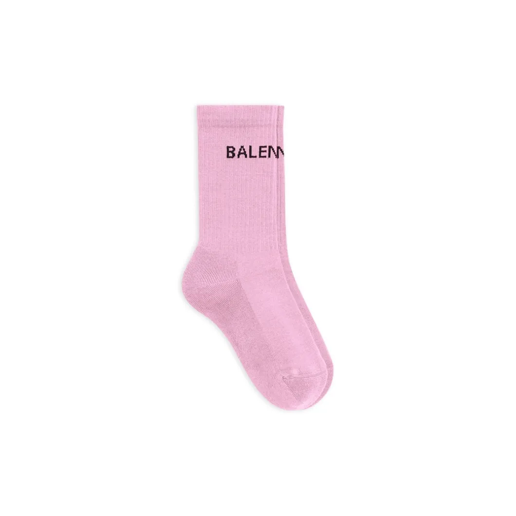 Calze Balenciaga Tennis Socks da Donna in Rosa
