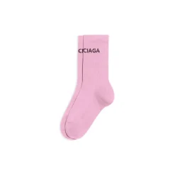 Calze Balenciaga Tennis Socks da Donna in Rosa