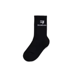Calze Da Tennis Sporty B da Uomo in Nero