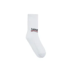 Calze Political Campaign Tennis da Uomo in Bianco