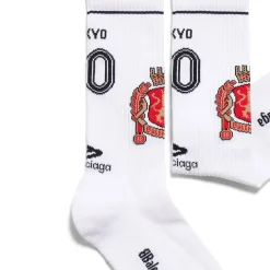 Calze Tokyo Soccer in Bianco