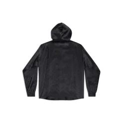 Camicetta Con Cappuccio Logo Letters All Over da Donna in Nero