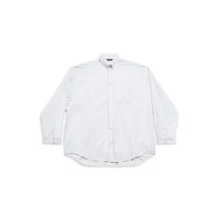 Camicia Balenciaga Oversize in Azzurro