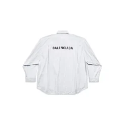 Camicia Balenciaga Oversize in Azzurro