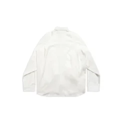 Camicia Balenciaga Oversize Con Maniche Annodate da Donna in Bianco