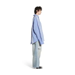 Camicia Diy Oversize in Azzurro