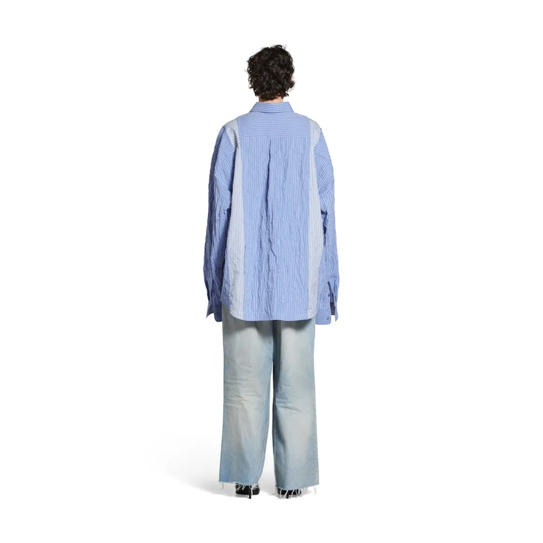 Camicia Diy Oversize in Azzurro