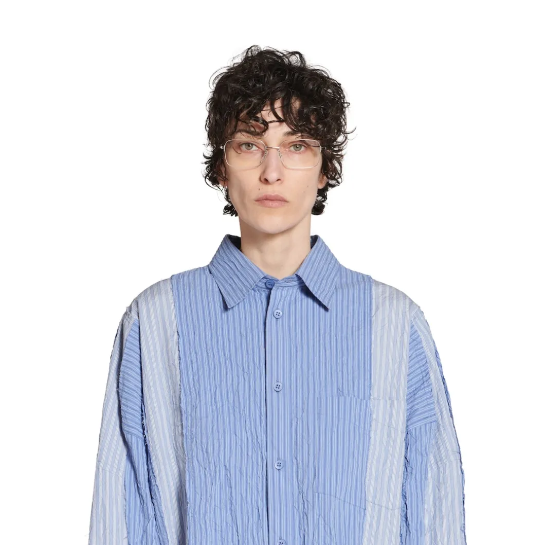 Camicia Diy Oversize in Azzurro