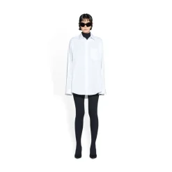 Camicia Hourglass da Donna in Bianco