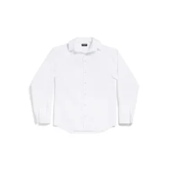 Camicia Kick Collar Large Fit da Donna in Bianco