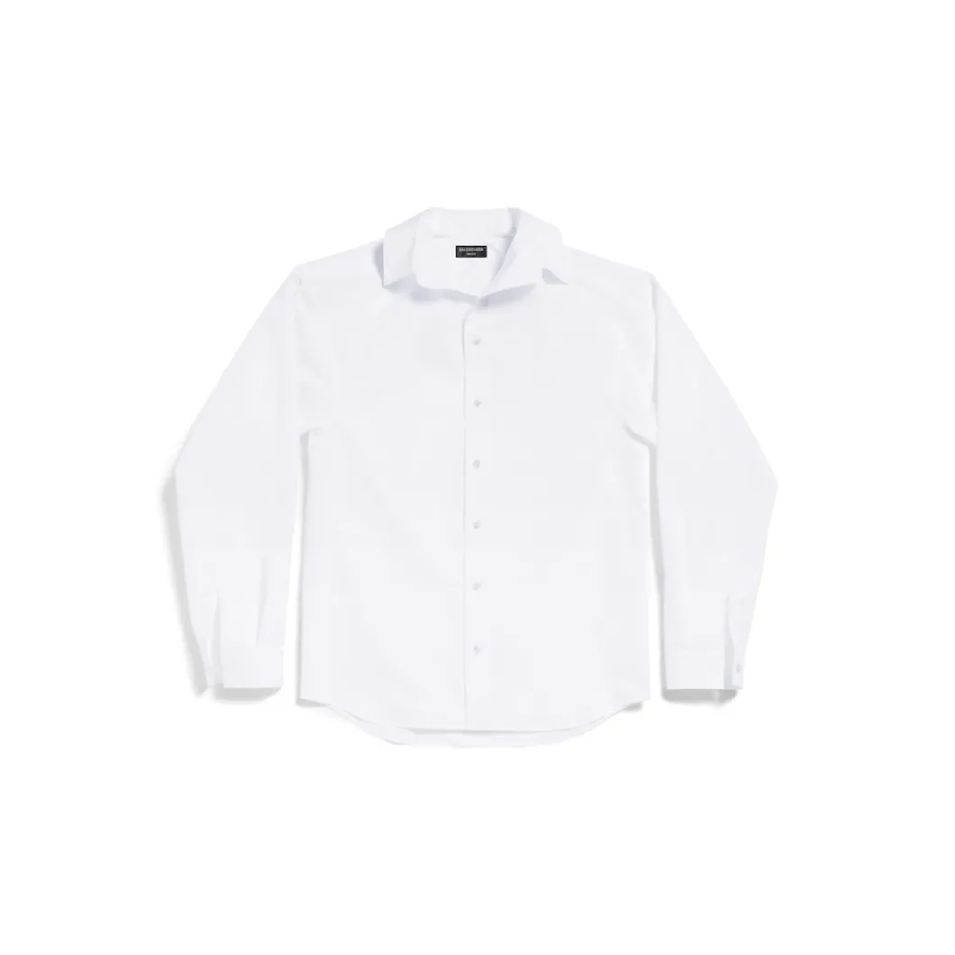 Camicia Kick Collar Large Fit da Donna in Bianco