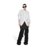 Camicia Swing Twisted Bb Corp Large Fit da Donna in Bianco