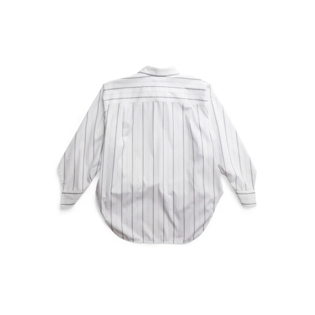 Camicia Swing Twisted Bb Corp Large Fit da Donna in Bianco