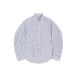Camicia Twisted Sleeve da Donna in Blu