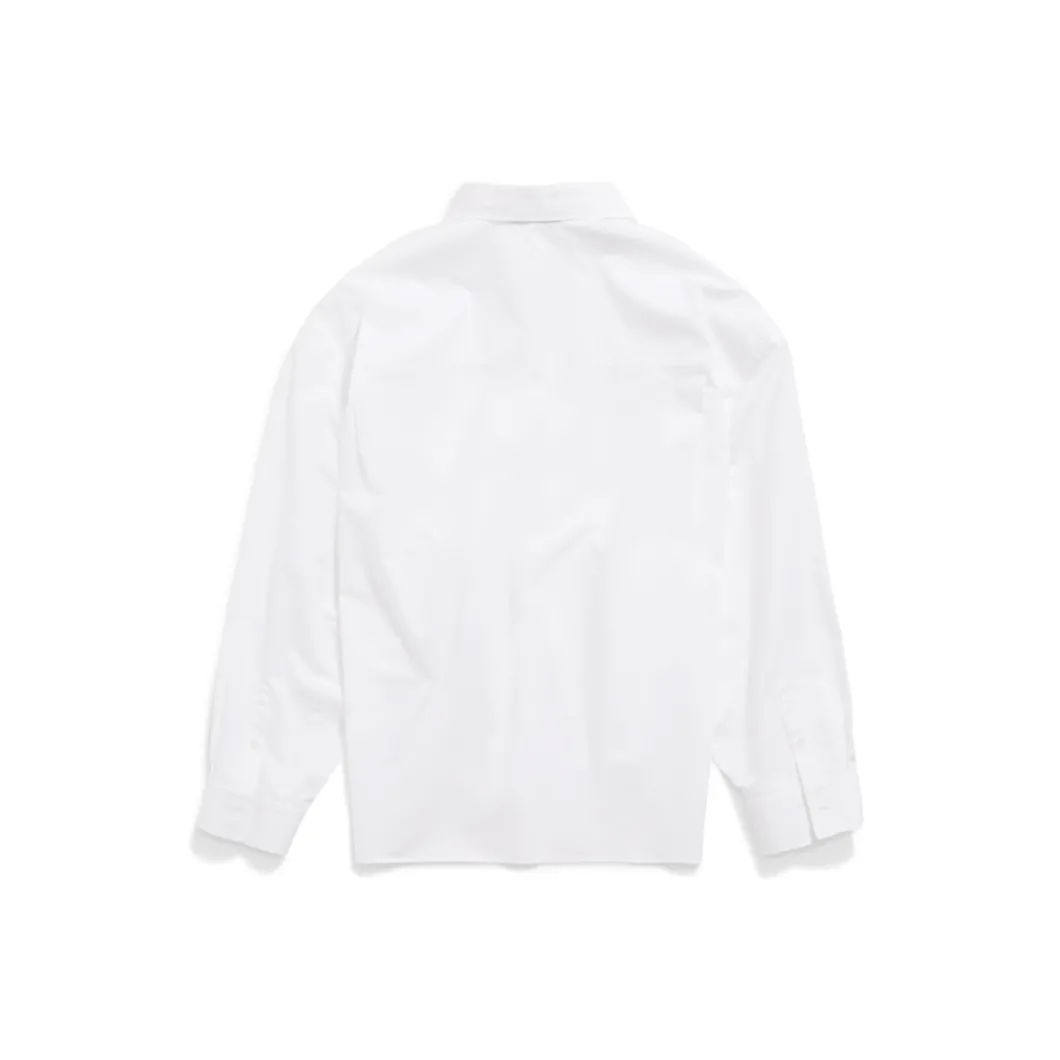 Camicia Wrap Balenciaga Large Fit da Donna in Bianco