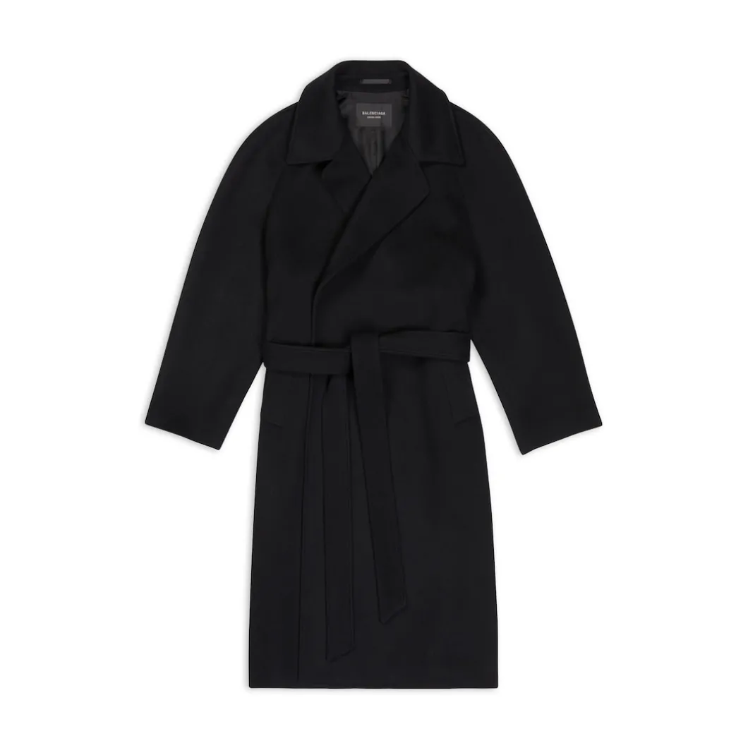 Cappotto A Raglan in Nero