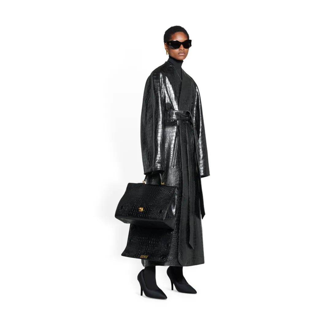 Cappotto Con Fodera da Donna in Nero