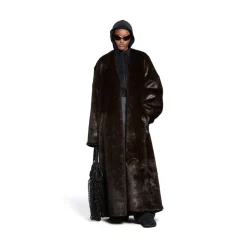 Cappotto Con Fodera da Donna in Marrone