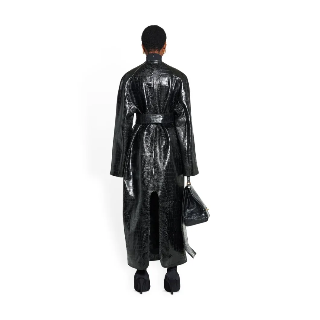 Cappotto Con Fodera da Donna in Nero