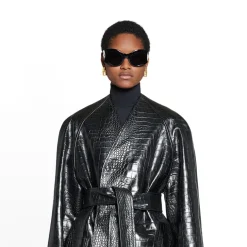 Cappotto Con Fodera da Donna in Nero