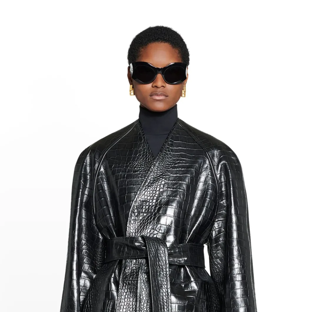Cappotto Con Fodera da Donna in Nero