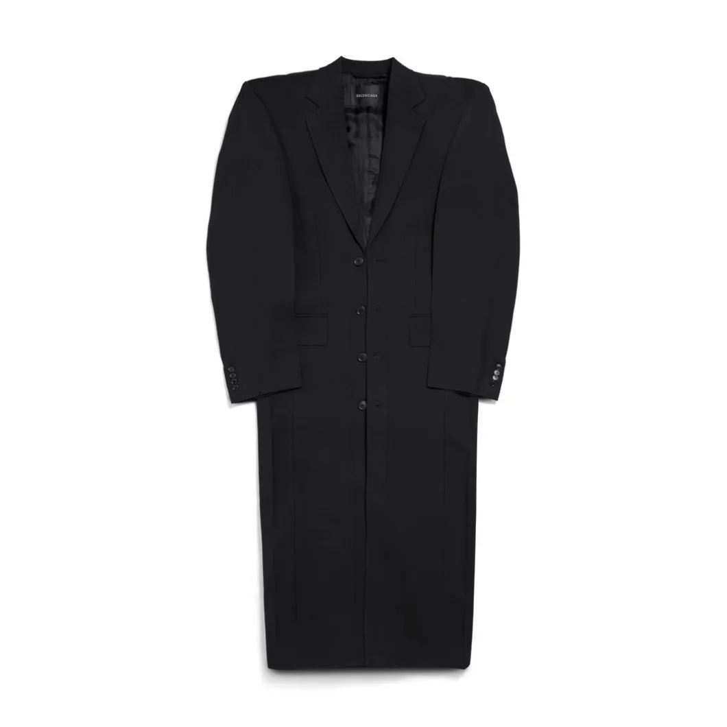 Cappotto Cut Away Boxy in Nero