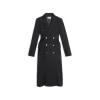 Cappotto Hourglass  da Donna in Nero