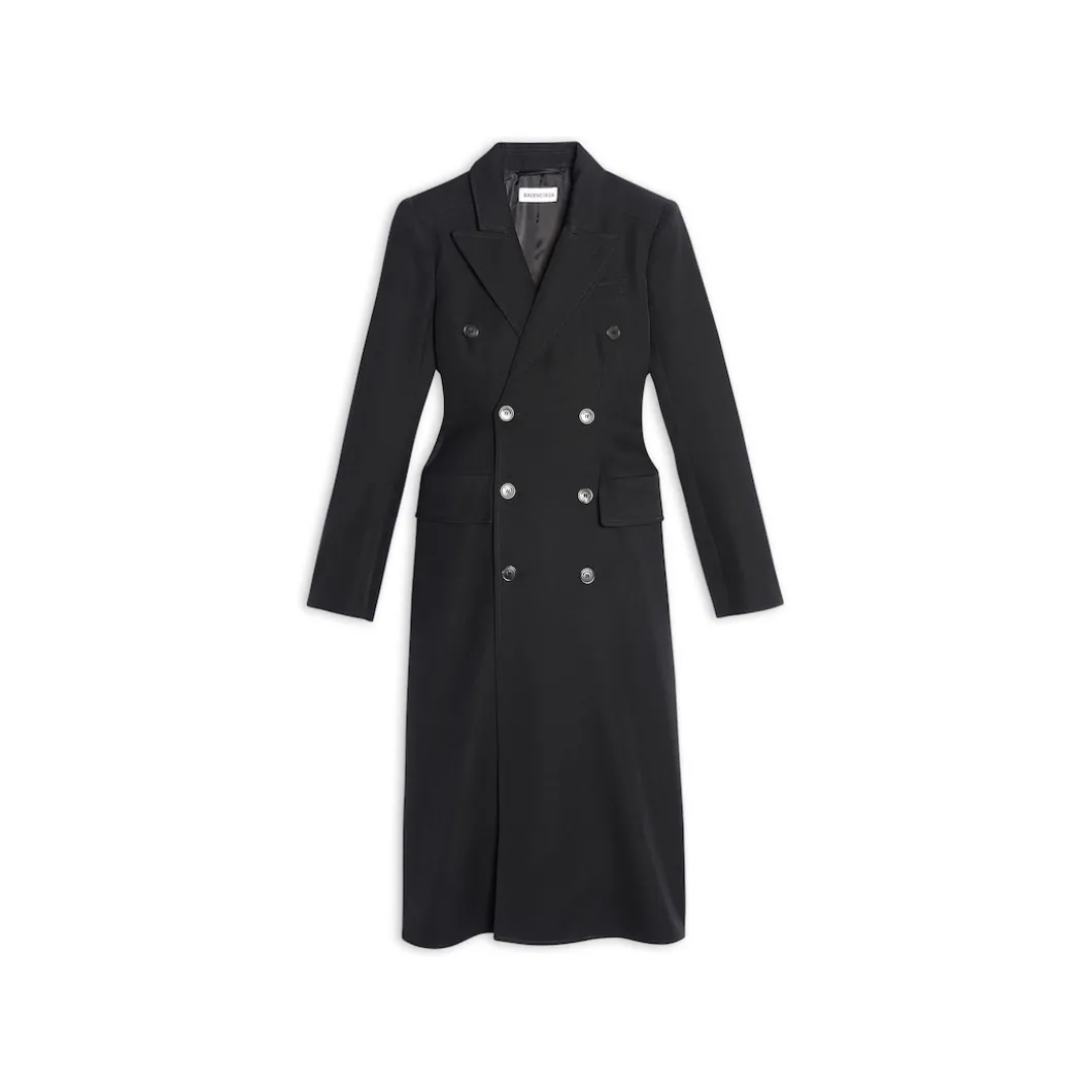 Cappotto Hourglass da Donna in Nero