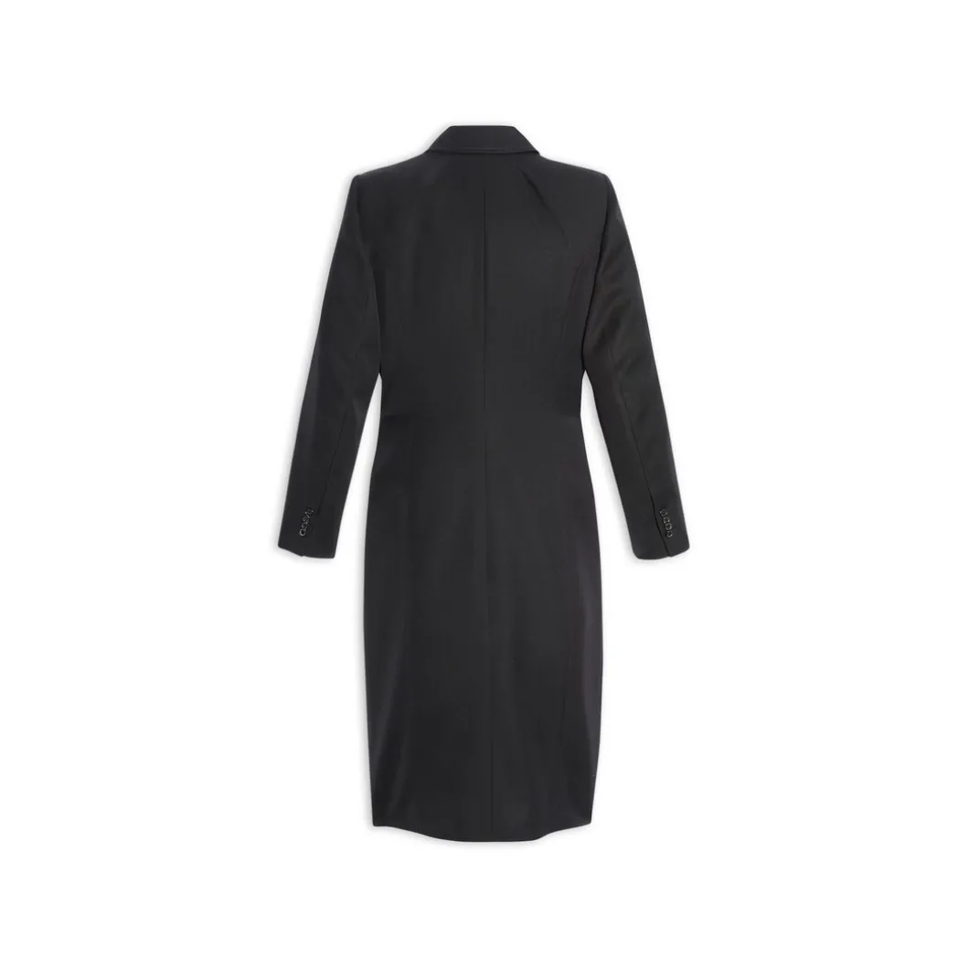 Cappotto Hourglass da Donna in Nero