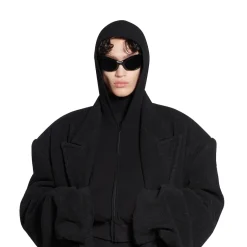 Cappotto Maxi da Uomo in Nero