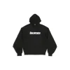Caps Destroyed Hoodie in Nero