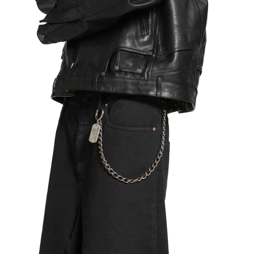 Catena Per Pantaloni Tags in Argento Anticato