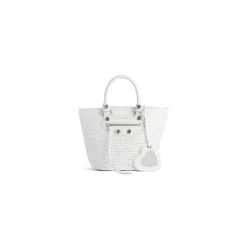Cesta Le Cagole Piccola da Donna in Bianco