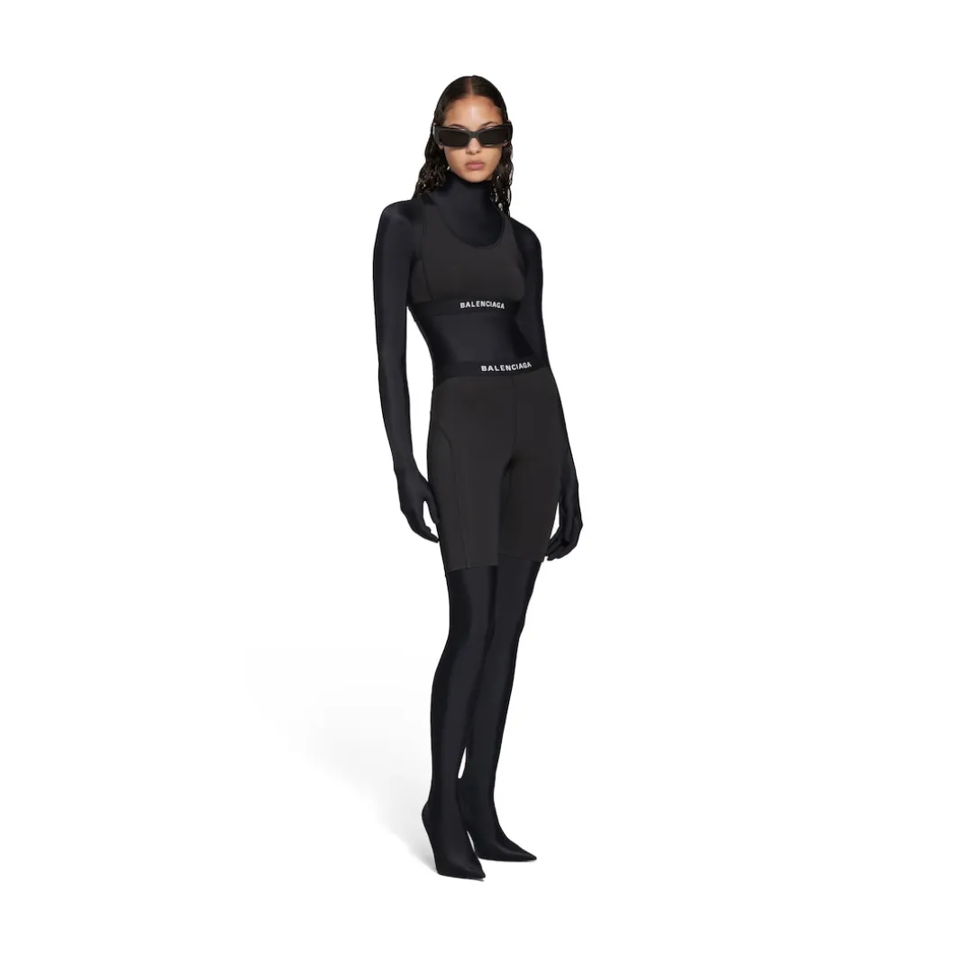 Ciclisti Athletic Balenciaga da Donna in Nero