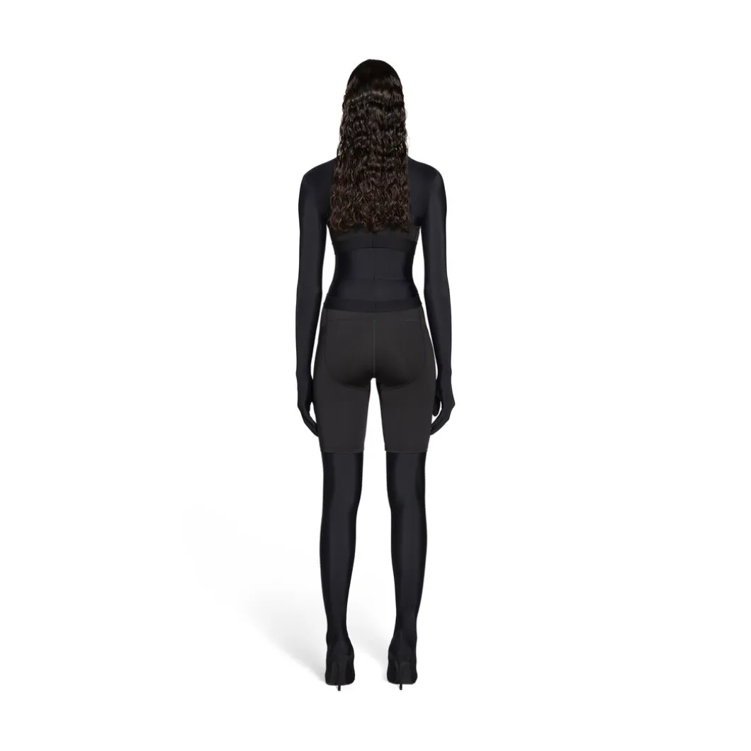 Ciclisti Athletic Balenciaga da Donna in Nero