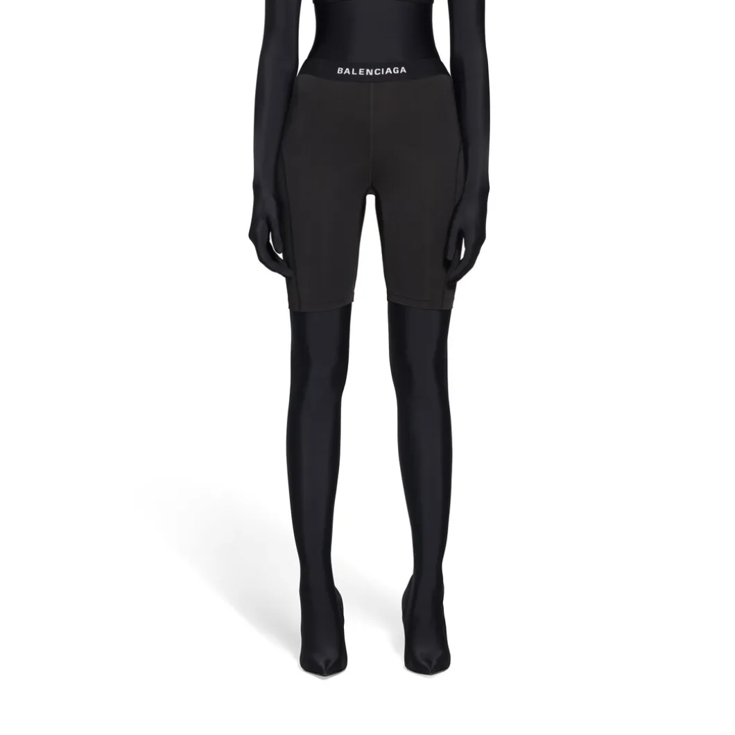 Ciclisti Athletic Balenciaga da Donna in Nero
