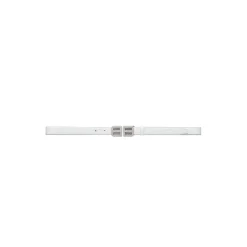 Cintura Bassa Bb Hourglass Con Lavorazione Coccodrillo E Strass da Donna in Bianco Ottico