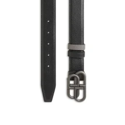 Cintura Bb Double Face da Uomo in Nero/grigio