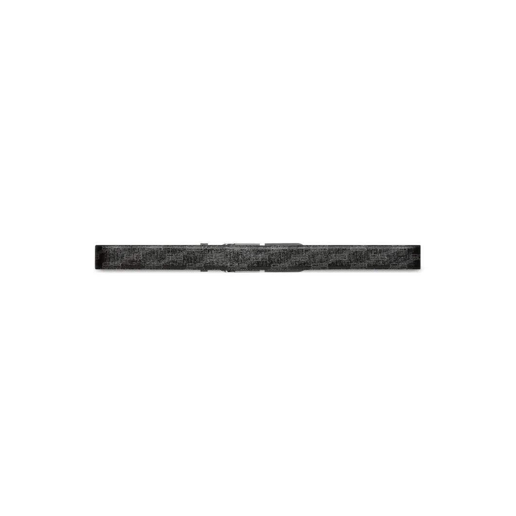 Cintura Bb Signature In Tela Rivestita Bb Monogram da Uomo in Nero