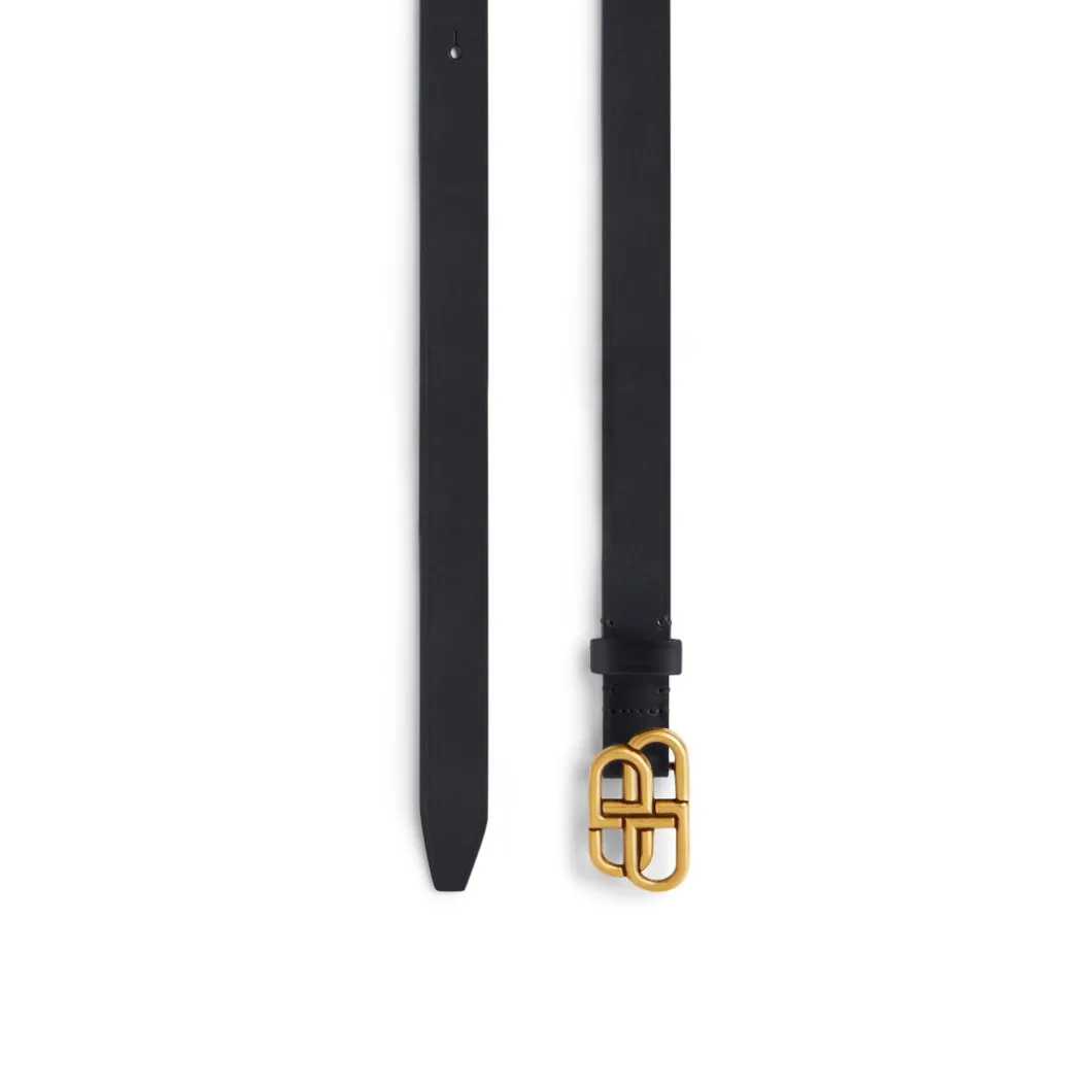 Cintura Bb Super Thin da Donna in Nero