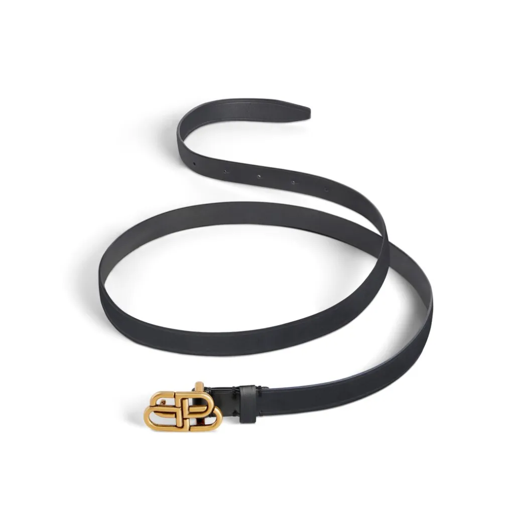 Cintura Bb Super Thin da Donna in Nero