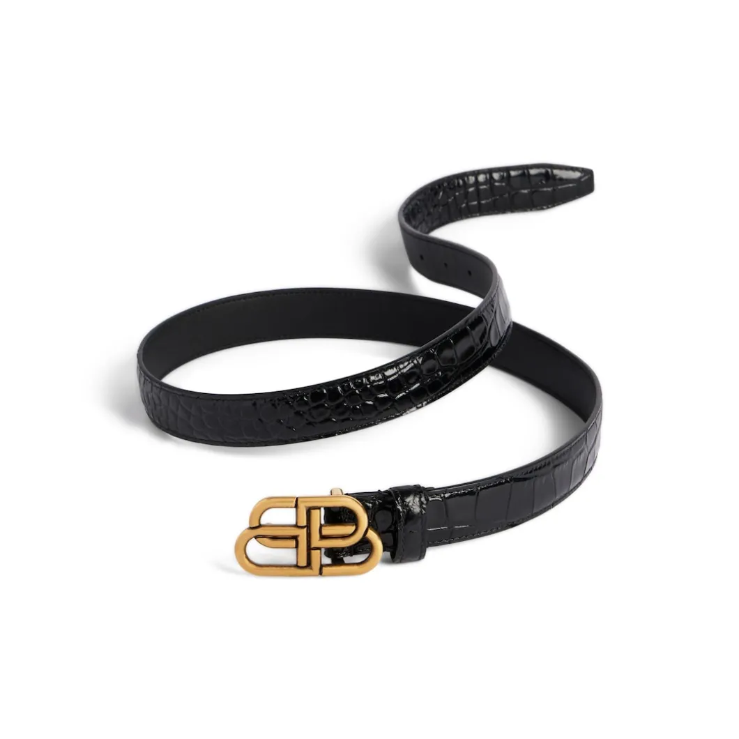 Cintura Bb Thin da Donna in Nero