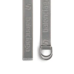 Cintura D Ring da Uomo in Grigio Scuro